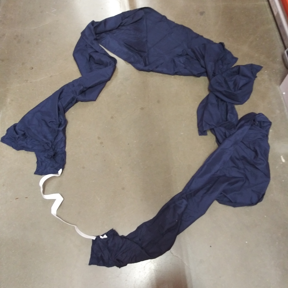 Navy blue twin size "magic bed skirt"
